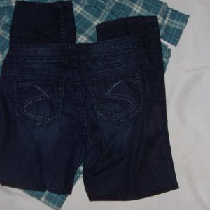 Silver jeans size 29  blue denim pants jeans womens stretch suki capris capri